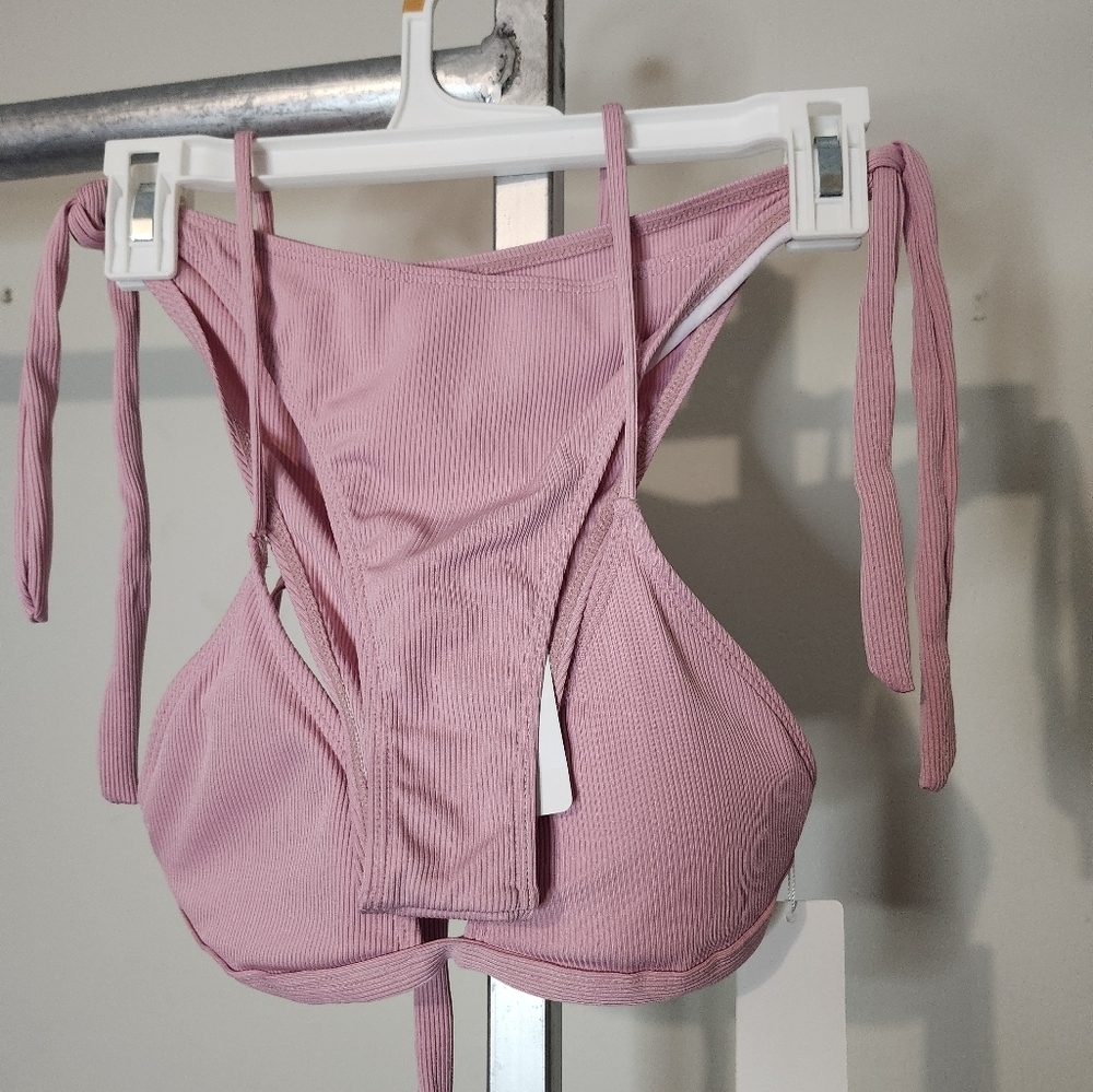 Pink Ribbed Swimsuit - Picture 4 of 5